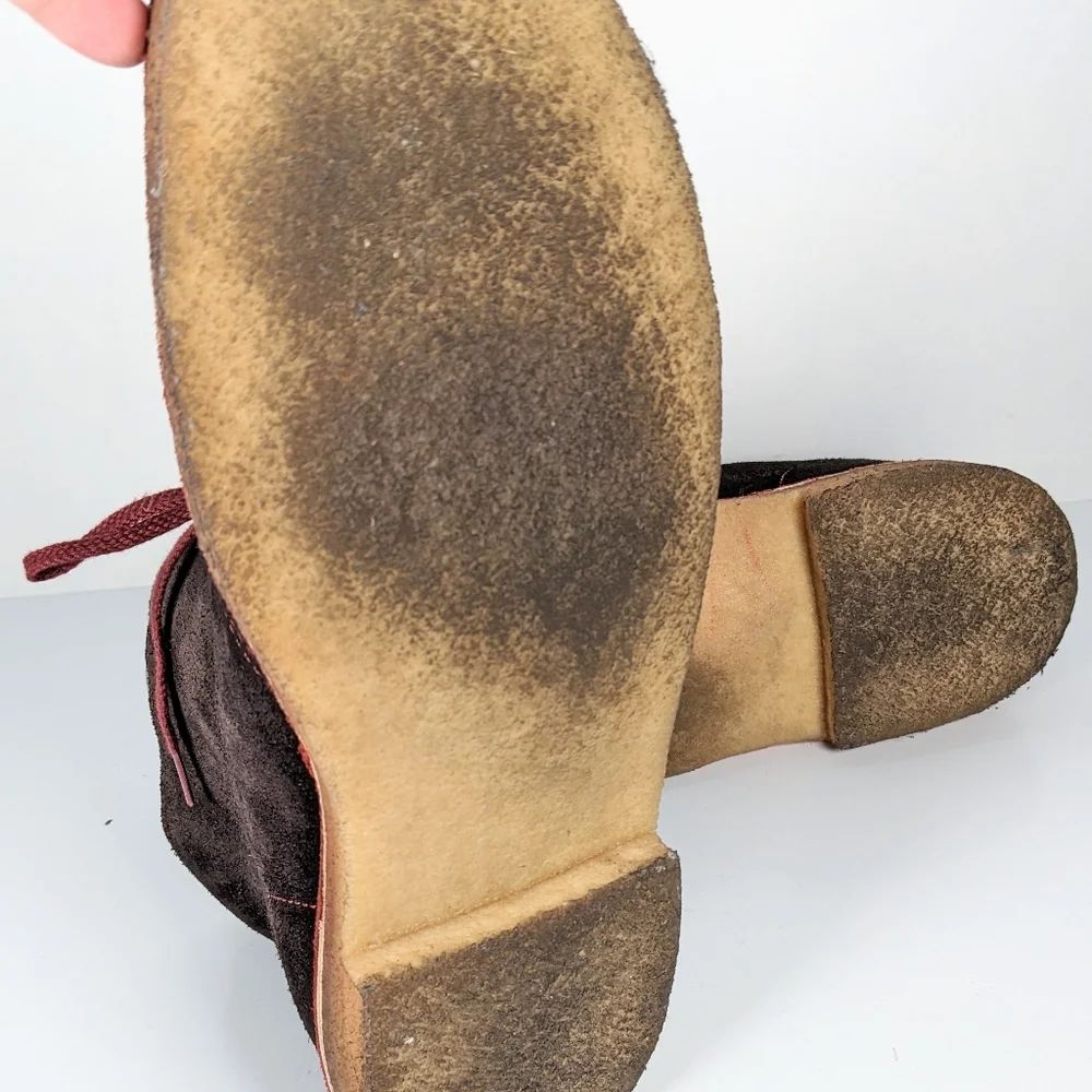 Original Clarks Desert Chukka boots mens 10.5 suede lace up hi top